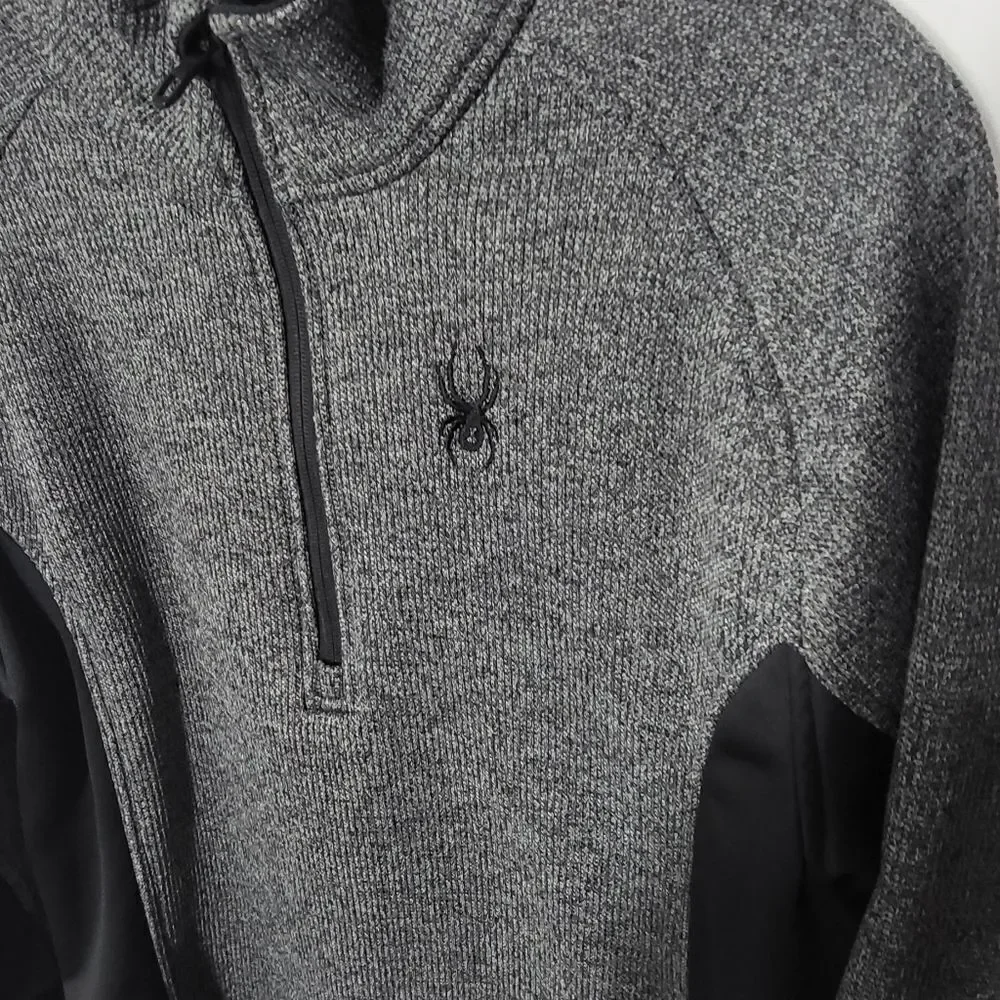 Spyder Men's Gray & Black Pullover Sweater